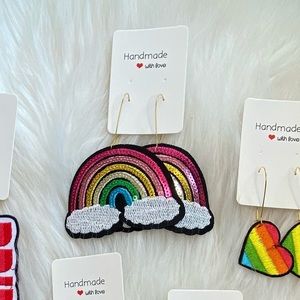 Pride earrings ❤️🧡💛💚💙💜